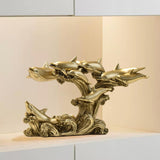 Maxbell Maxbell Dolphin Figurine Sea Animal Sculpture Statue for Living Room Kitchen Home