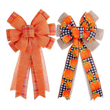 Maxbell Maxbell Fall Wreath Bow Thanksgiving Wreath Bow for Home Thanksgiving Party Supplies Pumpkin