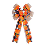 Maxbell Maxbell Fall Wreath Bow Thanksgiving Wreath Bow for Home Thanksgiving Party Supplies Pumpkin