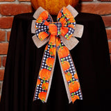 Maxbell Maxbell Fall Wreath Bow Thanksgiving Wreath Bow for Home Thanksgiving Party Supplies Pumpkin