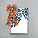 Maxbell Maxbell Fall Wreath Bow Thanksgiving Wreath Bow for Home Thanksgiving Party Supplies Pumpkin