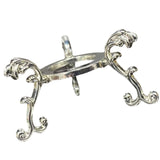 Maxbell Maxbell Crystal Ball Display Base Iron Ornament Gems Rack for Bookcase Party Bedroom argent