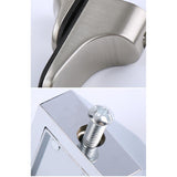 Maxbell Maxbell Glass Shelf Support Clamp for 3-21mm Glass for Bedroom Bedside Table Shelves Brushed