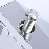 Maxbell Maxbell Glass Shelf Support Clamp for 3-21mm Glass for Bedroom Bedside Table Shelves Brushed