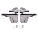 Maxbell Maxbell Glass Shelf Support Clamp for 3-21mm Glass for Bedroom Bedside Table Shelves Brushed