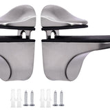 Maxbell Maxbell Glass Shelf Support Clamp for 3-21mm Glass for Bedroom Bedside Table Shelves Brushed