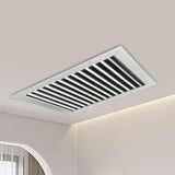 Maxbell HVAC Vent Duct Cover White Linear Bar Grilles for Office Buildings Basements