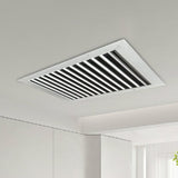 Maxbell HVAC Vent Duct Cover White Linear Bar Grilles for Office Buildings Basements