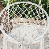 Maxbell Maxbell Chair Cushion Mat Decorative Plush Pillow for Living Room Restaurant Wedding White