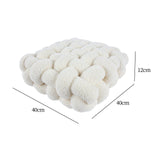 Maxbell Maxbell Chair Cushion Mat Decorative Plush Pillow for Living Room Restaurant Wedding White