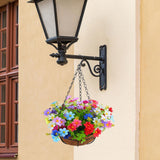 Maxbell Maxbell Artificial Hanging Flowers in Basket Flowerpot for Outside Courtyard Wedding Colorful