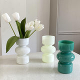 Maxbell Maxbell Glass Flower Vase Flowerpot Decorative Art Vase for Wedding Bookshelf Office