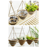 Maxbell Maxbell Hanging Planter Basket Multifunctional Plant Holder for Patio Balcony Indoor Gray