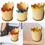 Maxbell Maxbell Wooden Pen Holder Pencil Cup Creative Gift Multifunctional Desktop Organizer Red