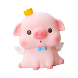 Maxbell Maxbell Pig Piggy Bank Decorative Money Jar Desktop Ornament for Bedroom Office Kids Large Open Eyes Pig