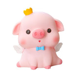 Maxbell Maxbell Pig Piggy Bank Decorative Money Jar Desktop Ornament for Bedroom Office Kids Large Open Eyes Pig