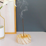 Maxbell Maxbell Incense Holder Unique Incense Stick Holder for Sticks Incense Insert Bedroom Wood Color