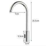 Maxbell Touchless Bathroom Sink Faucet Brass Washbasin Tap for Restaurant Home Malls