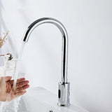 Maxbell Touchless Bathroom Sink Faucet Brass Washbasin Tap for Restaurant Home Malls