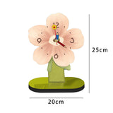 Maxbell Maxbell Desktop Clock Ornament Modern Tabletop Clock for Living Room Desktop Bedroom Pink 20cmx25cm