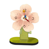 Maxbell Maxbell Desktop Clock Ornament Modern Tabletop Clock for Living Room Desktop Bedroom Pink 20cmx25cm