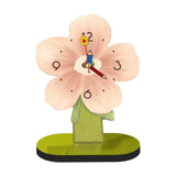 Maxbell Maxbell Desktop Clock Ornament Modern Tabletop Clock for Living Room Desktop Bedroom Pink 20cmx25cm