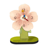 Maxbell Maxbell Desktop Clock Ornament Modern Tabletop Clock for Living Room Desktop Bedroom Pink 20cmx25cm