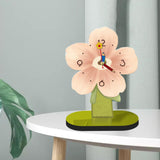 Maxbell Maxbell Desktop Clock Ornament Modern Tabletop Clock for Living Room Desktop Bedroom Pink 20cmx25cm