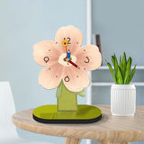 Maxbell Maxbell Desktop Clock Ornament Modern Tabletop Clock for Living Room Desktop Bedroom Pink 20cmx25cm