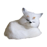 Maxbell Maxbell Simulation Sleeping Animal Plush Toy Plushie for Apartment Living Room Gift White