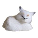 Maxbell Maxbell Simulation Sleeping Animal Plush Toy Plushie for Apartment Living Room Gift White