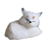 Maxbell Maxbell Simulation Sleeping Animal Plush Toy Plushie for Apartment Living Room Gift White