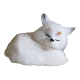 Maxbell Maxbell Simulation Sleeping Animal Plush Toy Plushie for Apartment Living Room Gift White