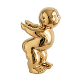 Maxbell Maxbell Ceramic Abstract Art Figure Bookend for Holding Books, Movies, , Video Games