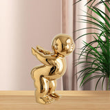 Maxbell Maxbell Ceramic Abstract Art Figure Bookend for Holding Books, Movies, , Video Games