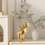 Maxbell Maxbell Ceramic Abstract Art Figure Bookend for Holding Books, Movies, , Video Games