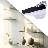 Maxbell Glass Clamp Replacement Gifts Glass Holder for Outdoor Fence Glass Bookshelf L