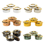 Maxbell Maxbell 3x Insulated Food Container 1.5L 2L 2.5L Lunch Snack Box Travel Kitchen Work White