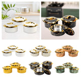 Maxbell Maxbell 3x Insulated Food Container 1.5L 2L 2.5L Lunch Snack Box Travel Kitchen Work White