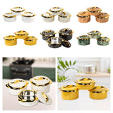 Maxbell Maxbell 3x Insulated Food Container 1.5L 2L 2.5L Lunch Snack Box Travel Kitchen Work White