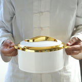 Maxbell Maxbell 3x Insulated Food Container 1.5L 2L 2.5L Lunch Snack Box Travel Kitchen Work White