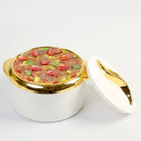 Maxbell Maxbell 3x Insulated Food Container 1.5L 2L 2.5L Lunch Snack Box Travel Kitchen Work White