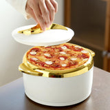 Maxbell Maxbell 3x Insulated Food Container 1.5L 2L 2.5L Lunch Snack Box Travel Kitchen Work White