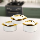 Maxbell Maxbell 3x Insulated Food Container 1.5L 2L 2.5L Lunch Snack Box Travel Kitchen Work White