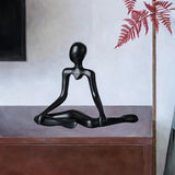 Maxbell Maxbell Thinker Statue Novelty Tabletop Ornament for Bookshelf Entrance Dining Table Black