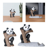 Maxbell Maxbell Panda Statue Cute Cartoon Desktop Creative Decor for Study Office Desk Table Without Base
