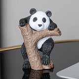 Maxbell Maxbell Panda Statue Cute Cartoon Desktop Creative Decor for Study Office Desk Table Without Base