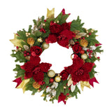 Christmas Wreath Outside Door Ornaments Xmas Wreath for Festival Wall Window Diameter 40cm