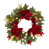 Christmas Wreath Outside Door Ornaments Xmas Wreath for Festival Wall Window Diameter 40cm