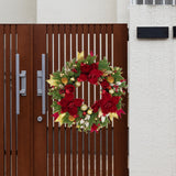 Christmas Wreath Outside Door Ornaments Xmas Wreath for Festival Wall Window Diameter 40cm